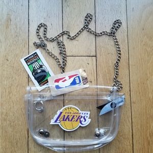 Brand New Clear Vinyl Lakers NBA Purse